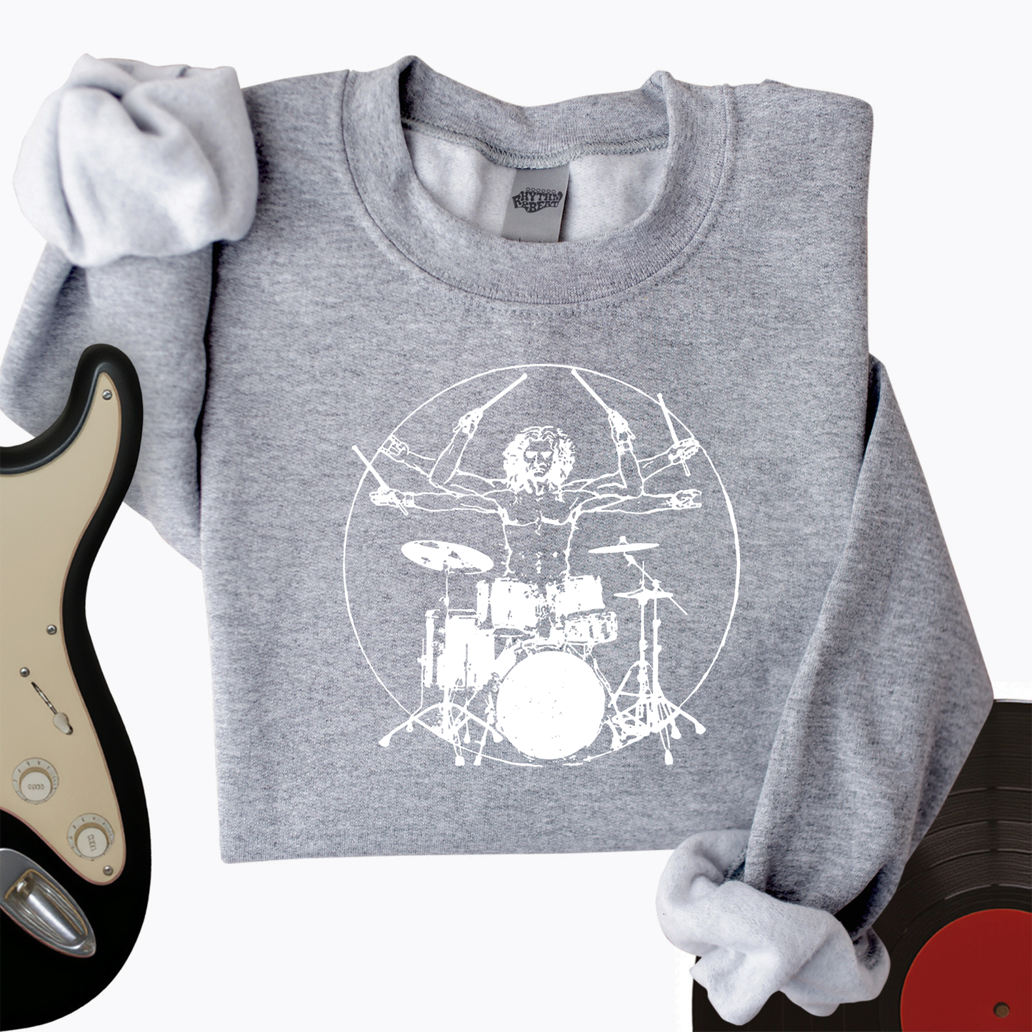 Vitruvian Drummer Crewneck