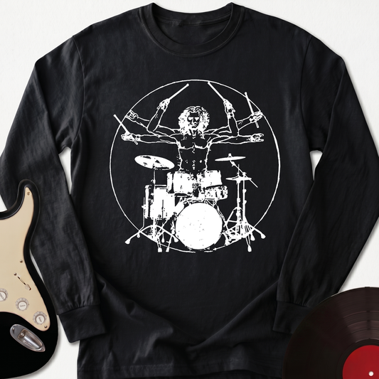 Vitruvian Drummer Long Sleeve