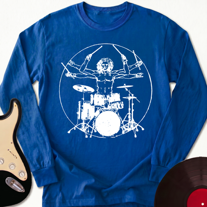Vitruvian Drummer Long Sleeve