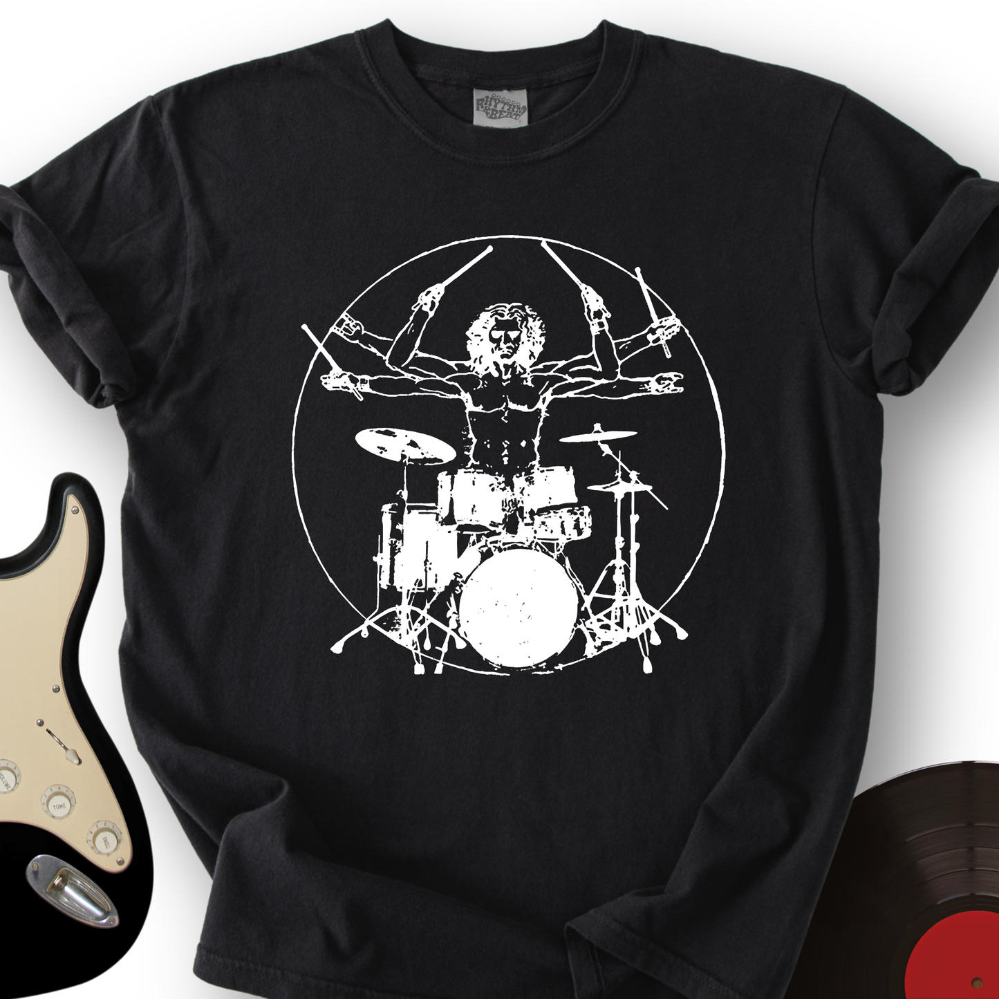 Vitruvian Drummer T-Shirt