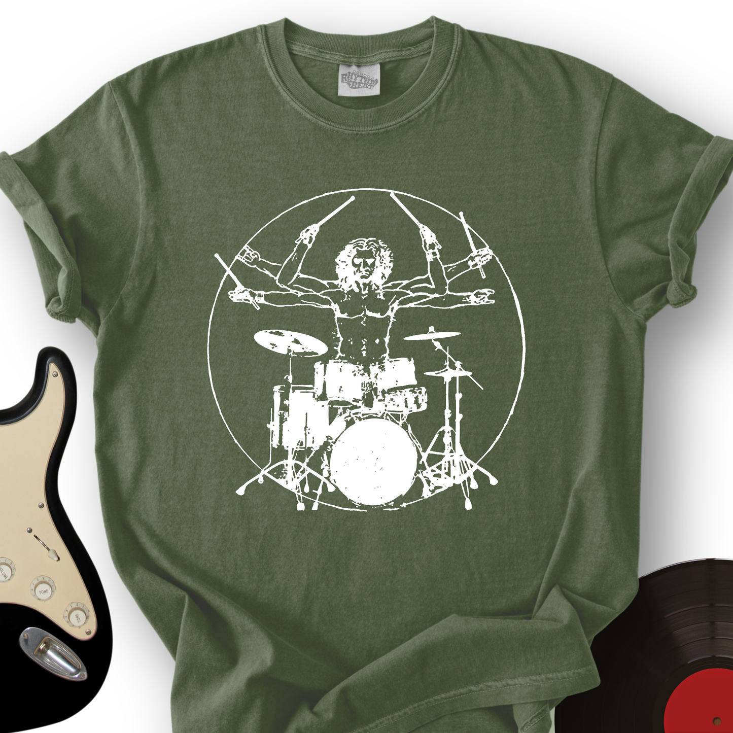 Vitruvian Drummer T-Shirt