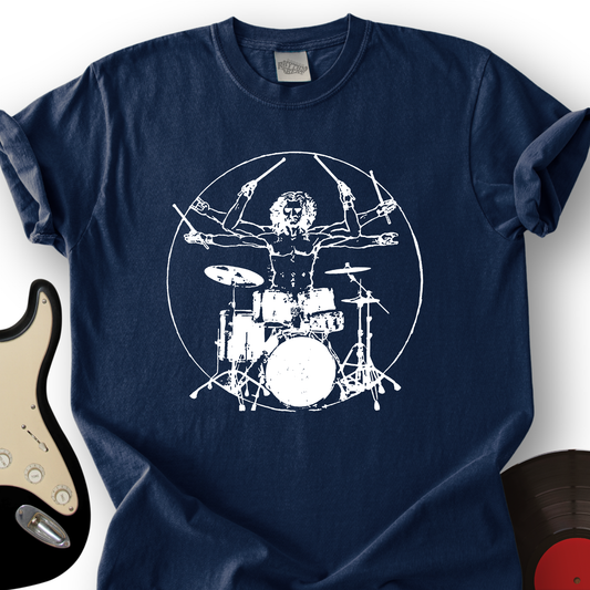 Vitruvian Drummer T-Shirt