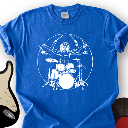 Vitruvian Drummer T-Shirt