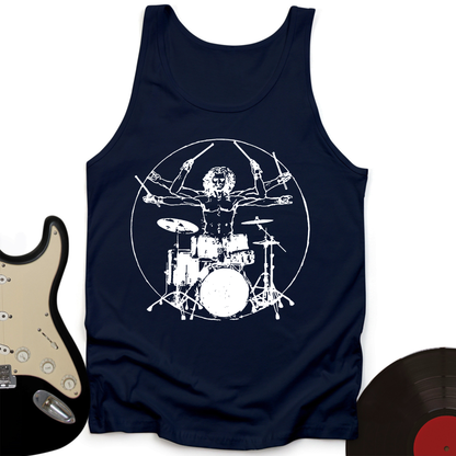 Vitruvian Drummer Tank Top