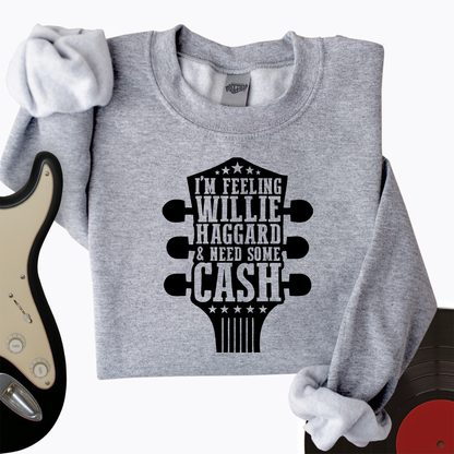 Willie And Cash Crewneck