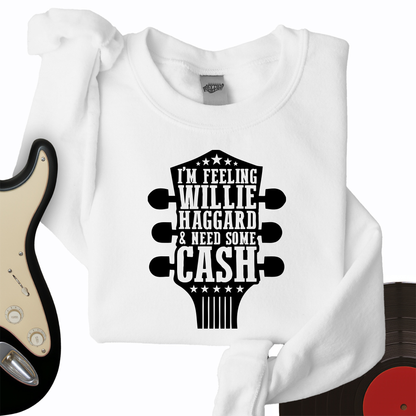 Willie And Cash Crewneck