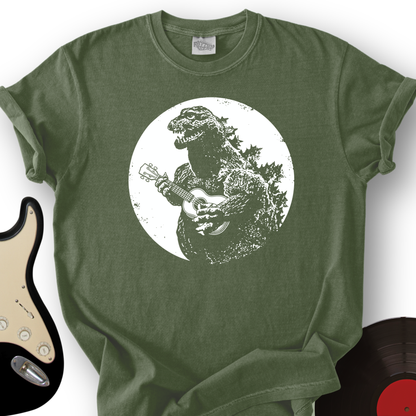 Godzilla Playing Ukulele T-Shirt