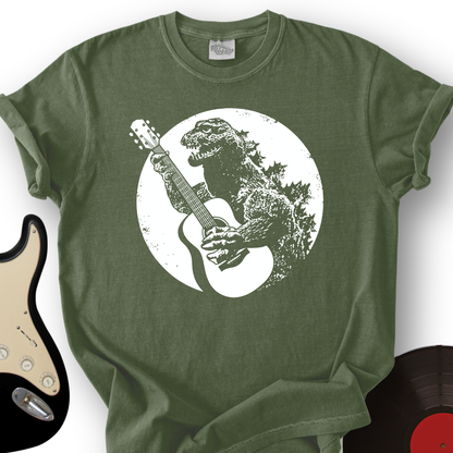 Godzilla Playing Guitar T-Shirt