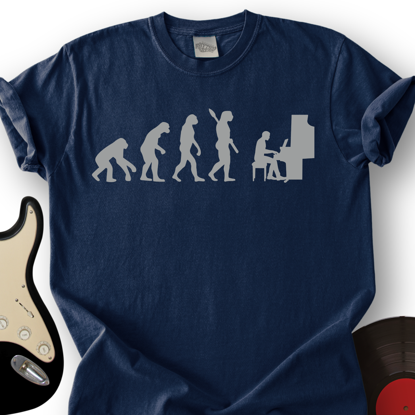 Evolution with Piano T-Shirt