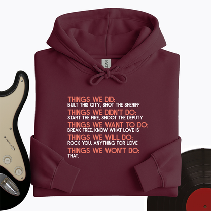 Things We Did Basics Hoodie