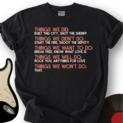 Things We Did Basics T-Shirt
