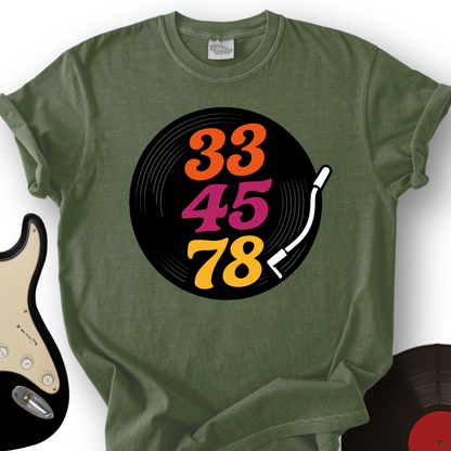 33-45-78 Record T-Shirt