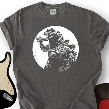 Godzilla Playing Harmonica T-Shirt