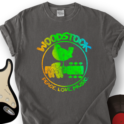 Woodstock Peace Love Music T-Shirt