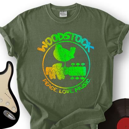 Woodstock Peace Love Music T-Shirt