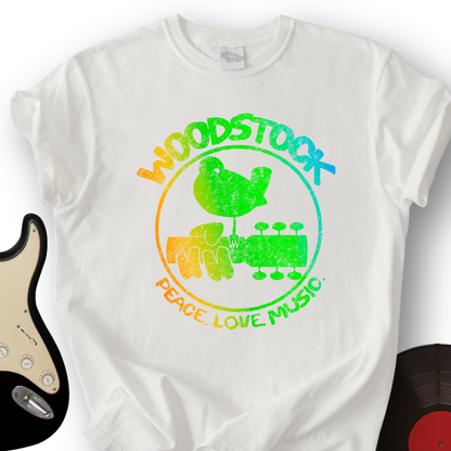 Woodstock Peace Love Music T-Shirt