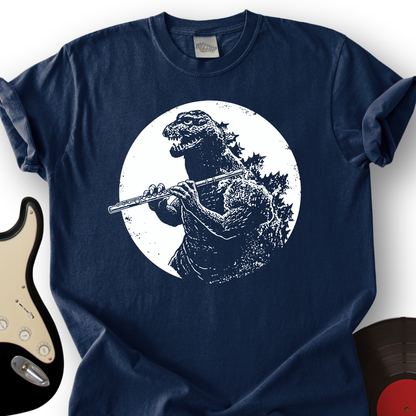 Godzilla Playing Flute T-Shirt