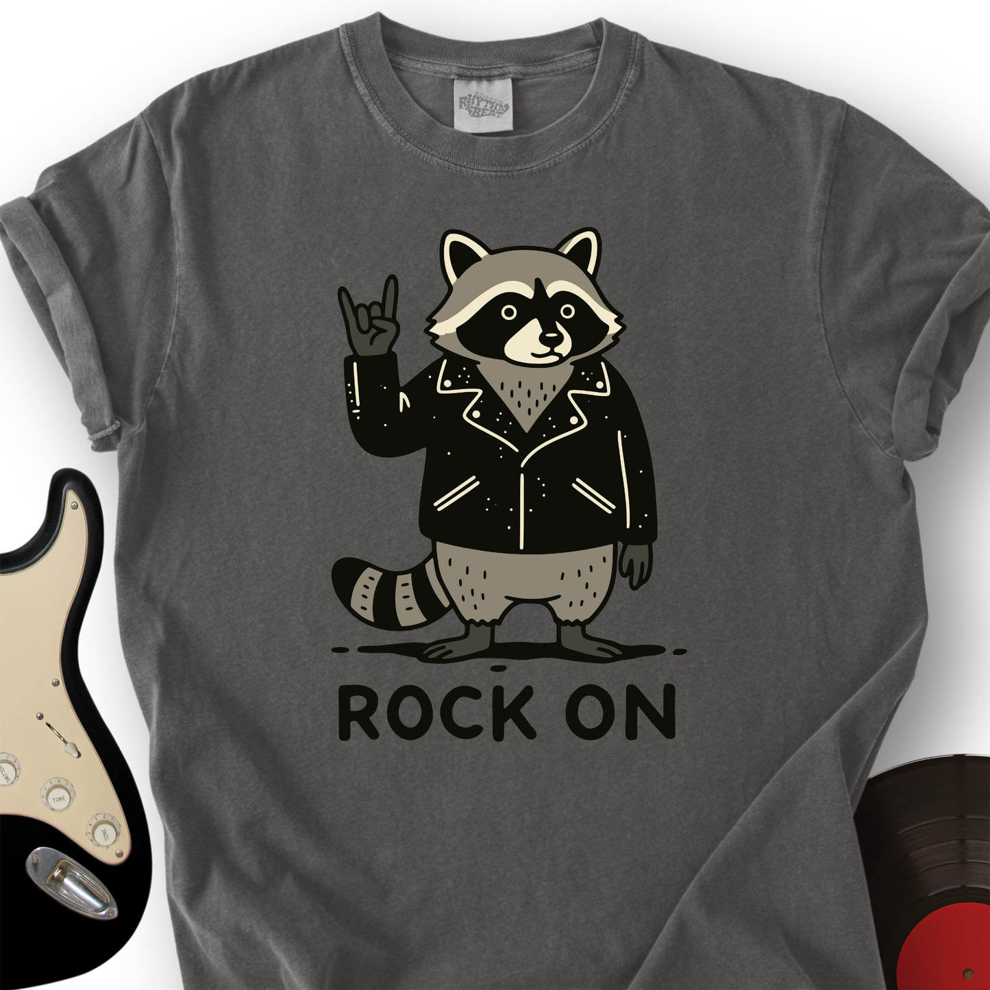 Raccoon Rock On T-Shirt