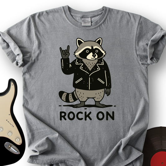 Raccoon Rock On T-Shirt