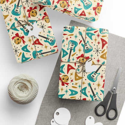 Jingle Bell Rock Retro Wrapping Paper