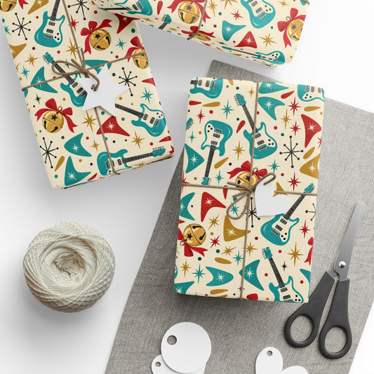 Jingle Bell Rock Retro Wrapping Paper