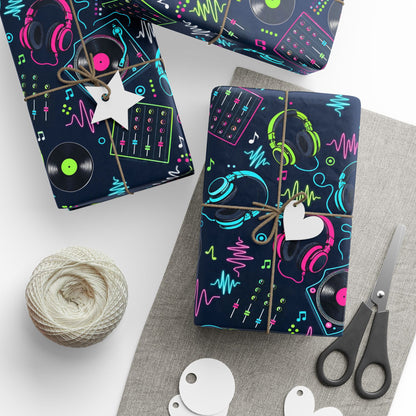 DJ Headphones Wrapping Paper