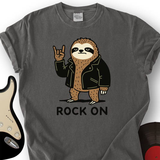 Sloth Rock On T-Shirt