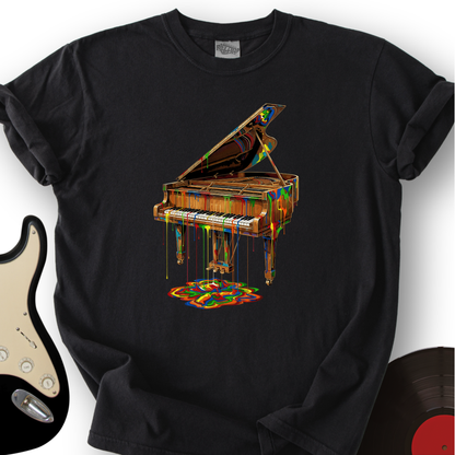 Melting Rainbow Piano T-Shirt