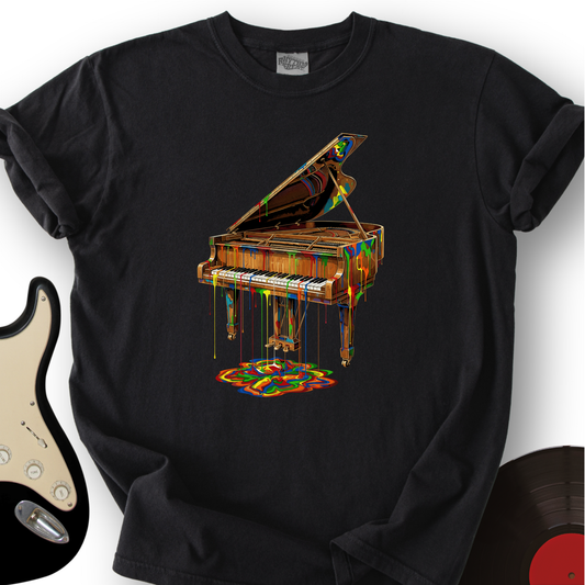 Melting Rainbow Piano T-Shirt