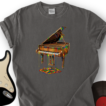 Melting Rainbow Piano T-Shirt