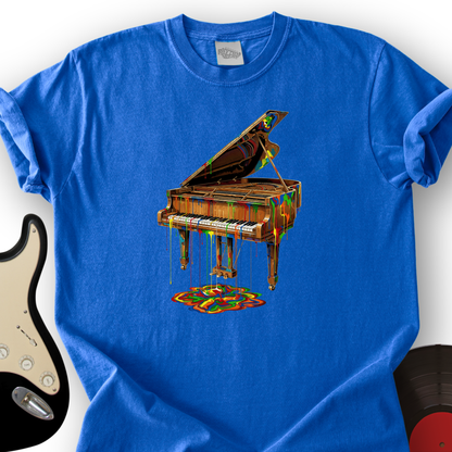 Melting Rainbow Piano T-Shirt