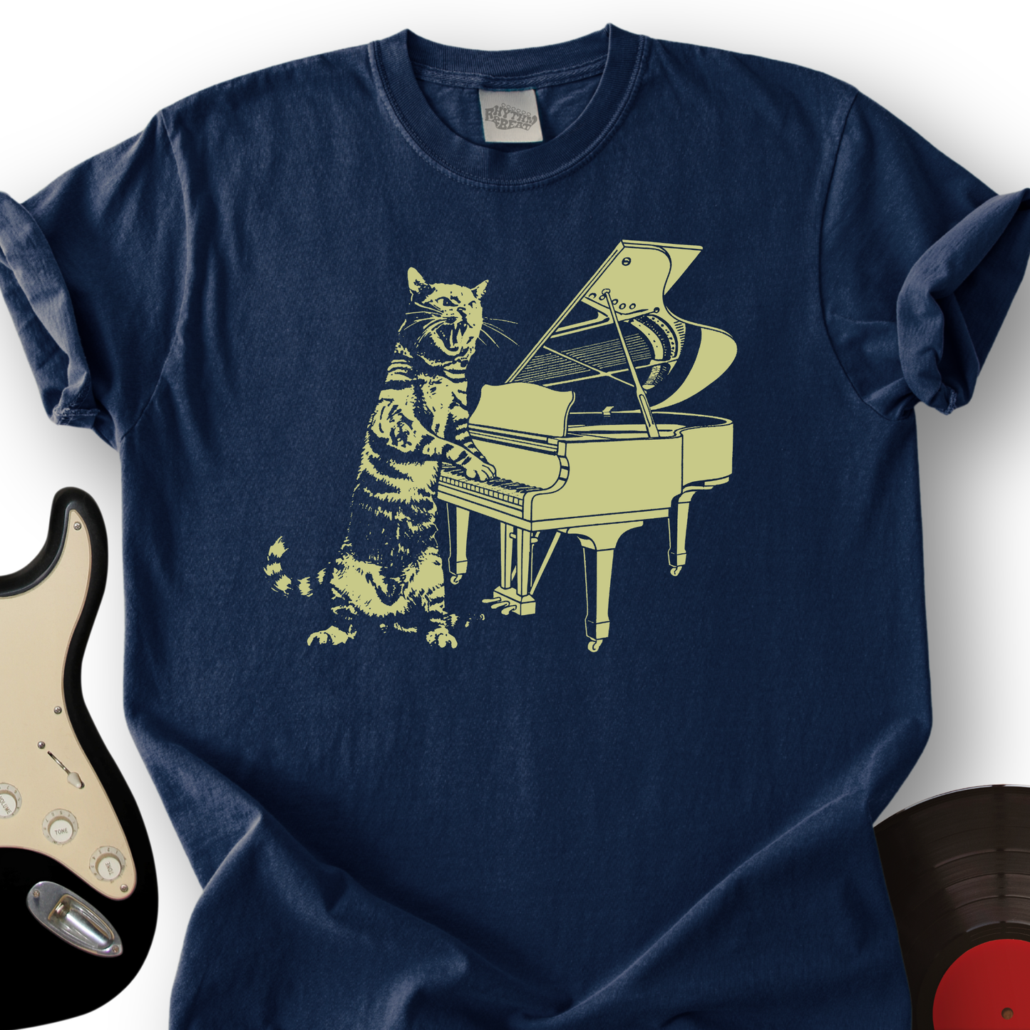 Cat Piano T-Shirt