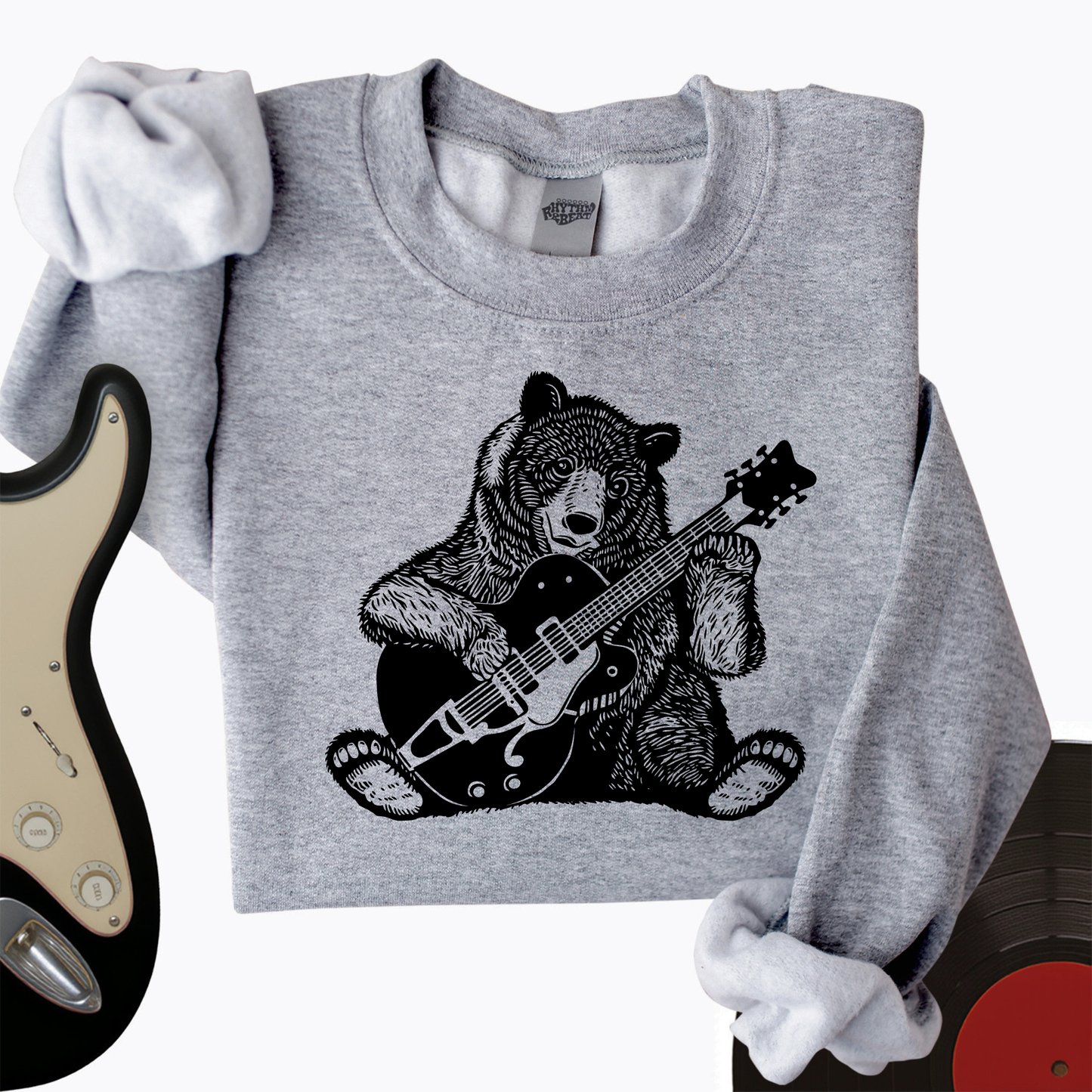 Guitar Bear Crewneck