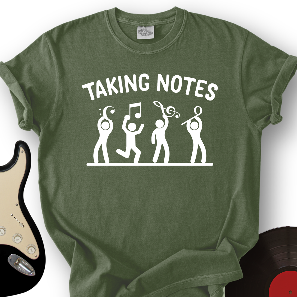Taking Notes T-Shirt – Rhythm And Beat