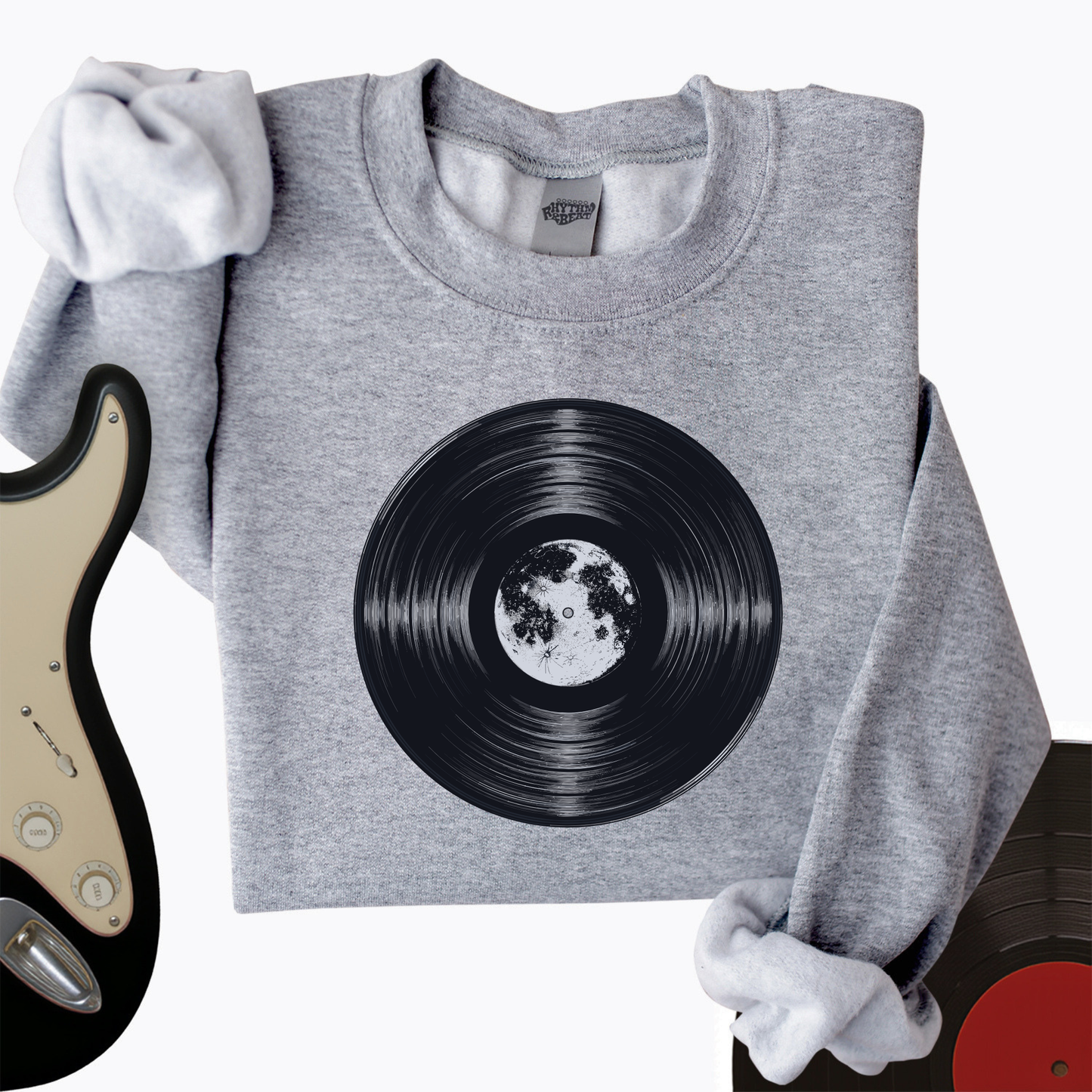 Moon Vinyl Crewneck