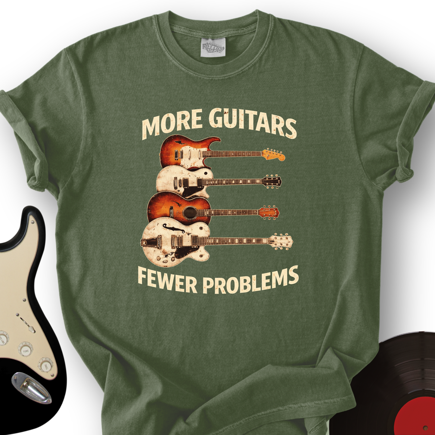 More Guitars Fewer Problems T-Shirt
