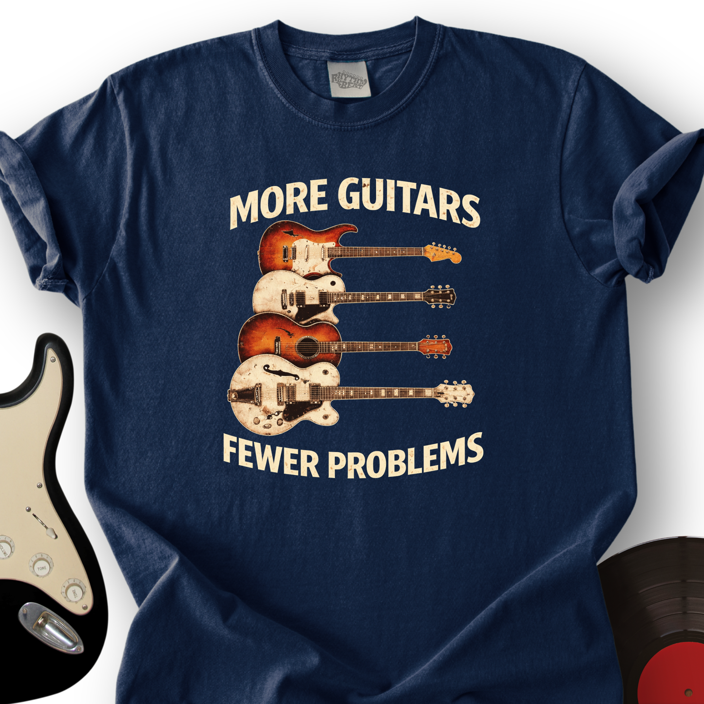 More Guitars Fewer Problems T-Shirt