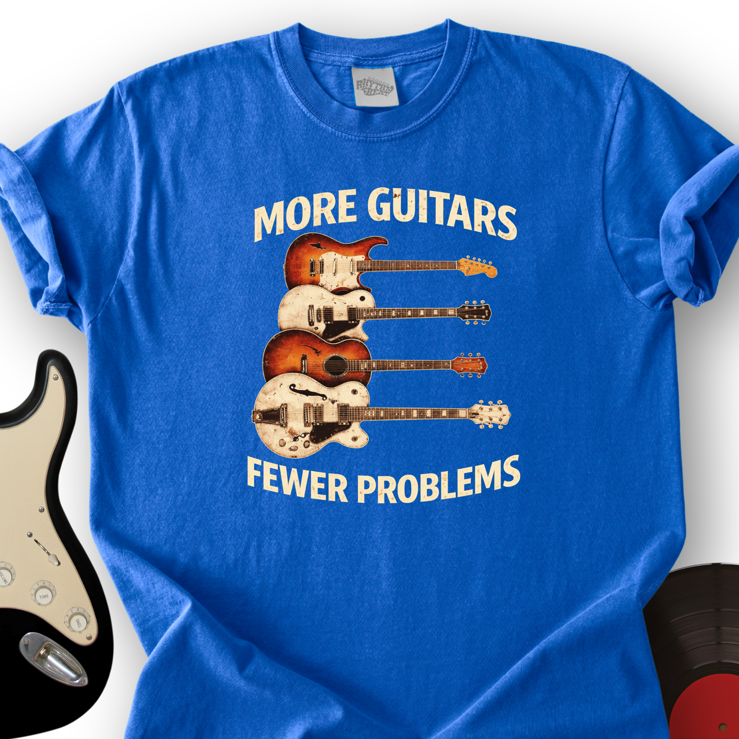 More Guitars Fewer Problems T-Shirt