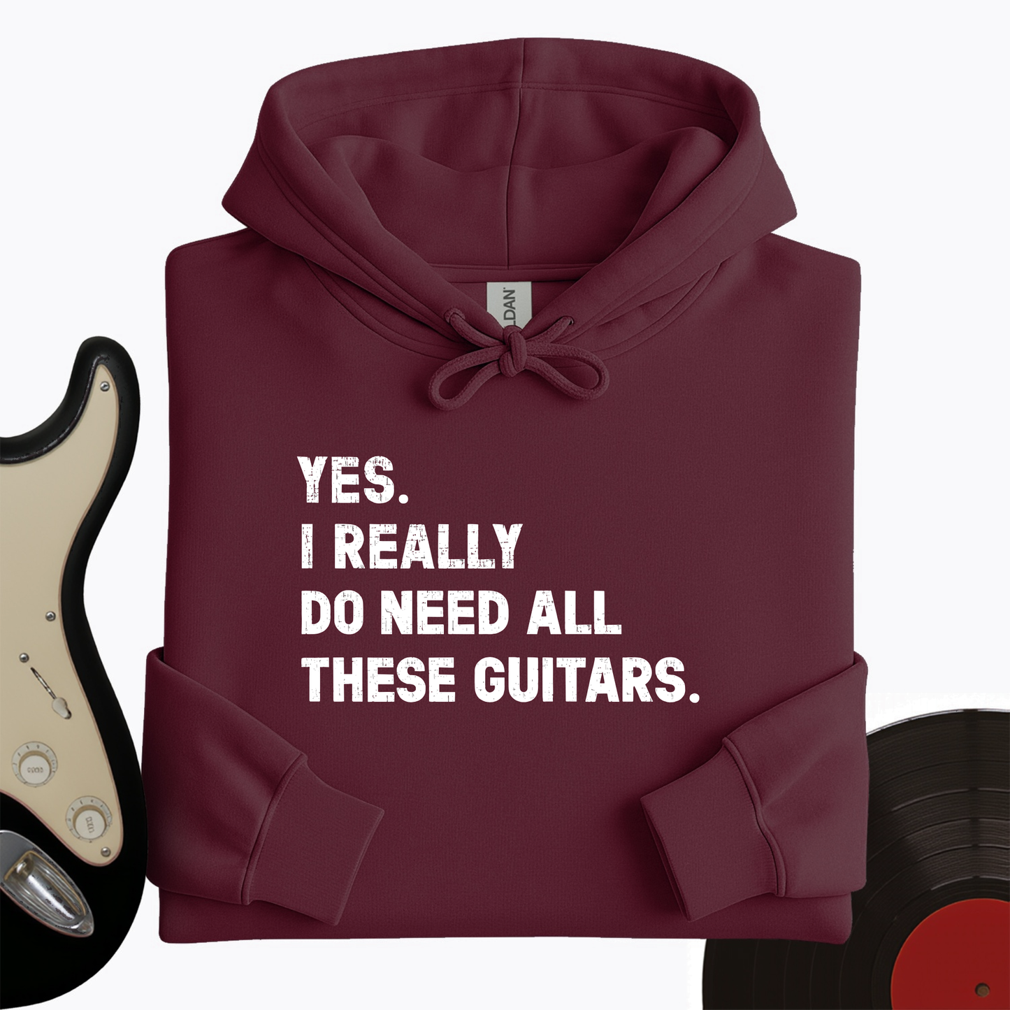 Need All These Guitars Hoodie