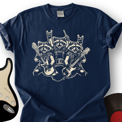 Raccoon Rock Band T-Shirt