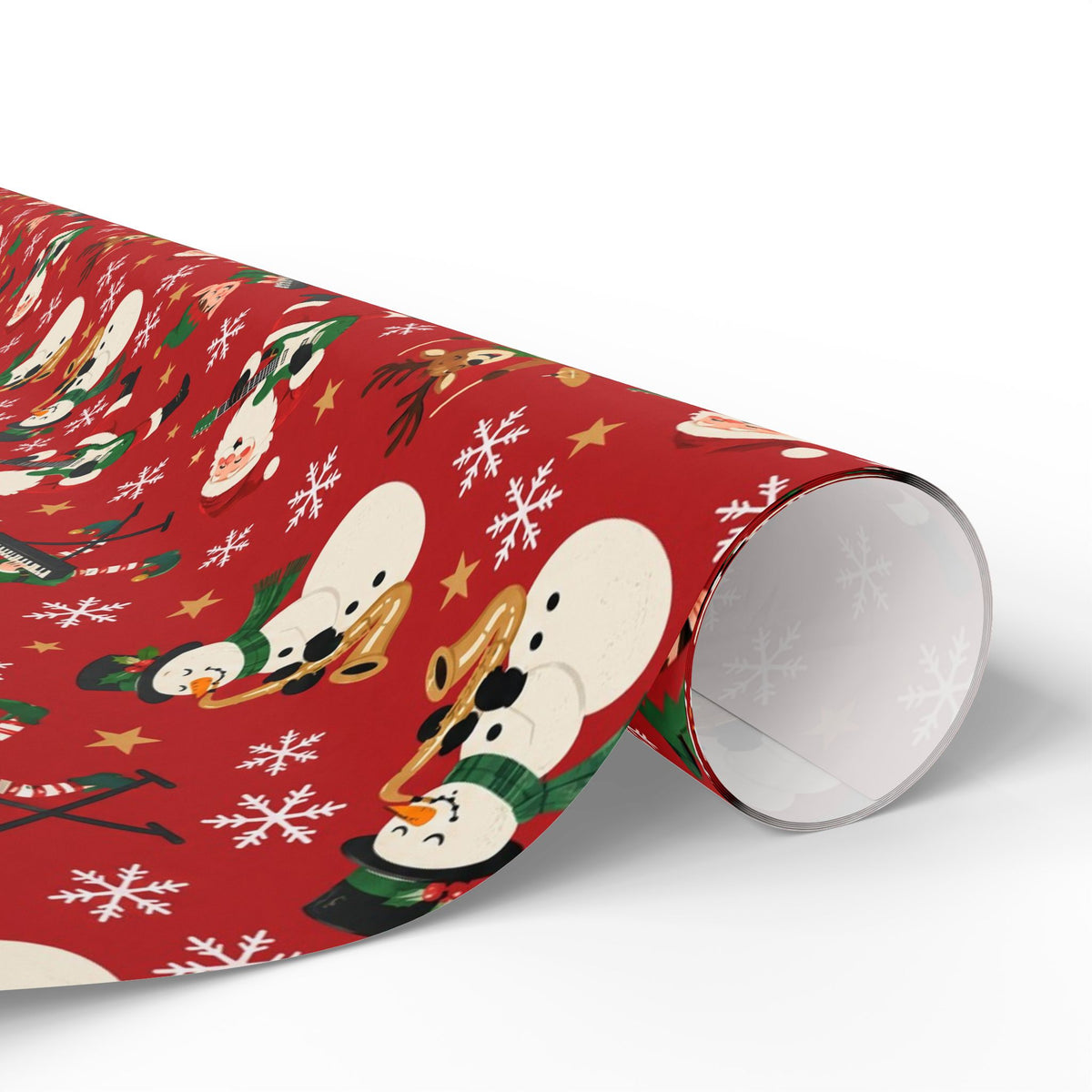 Santa's Band Christmas Wrapping Paper