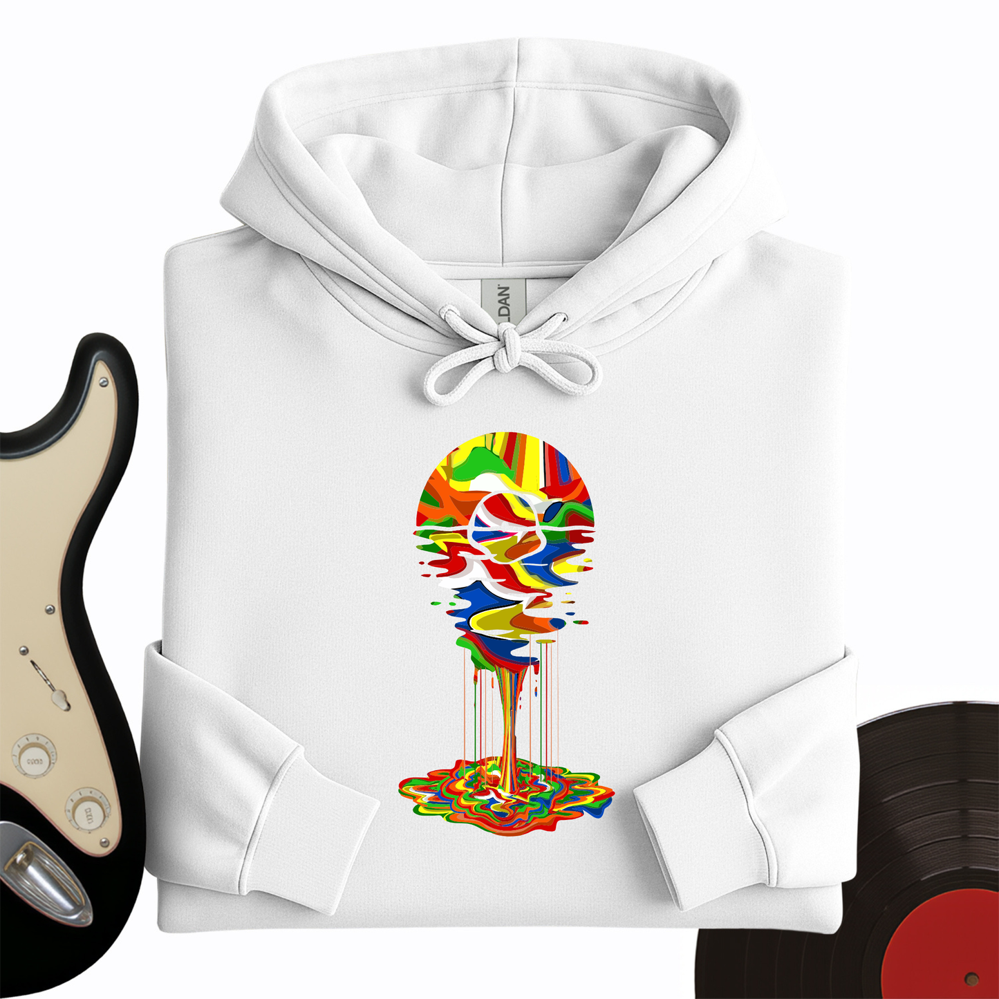 Melting Rainbow Vinyl Hoodie