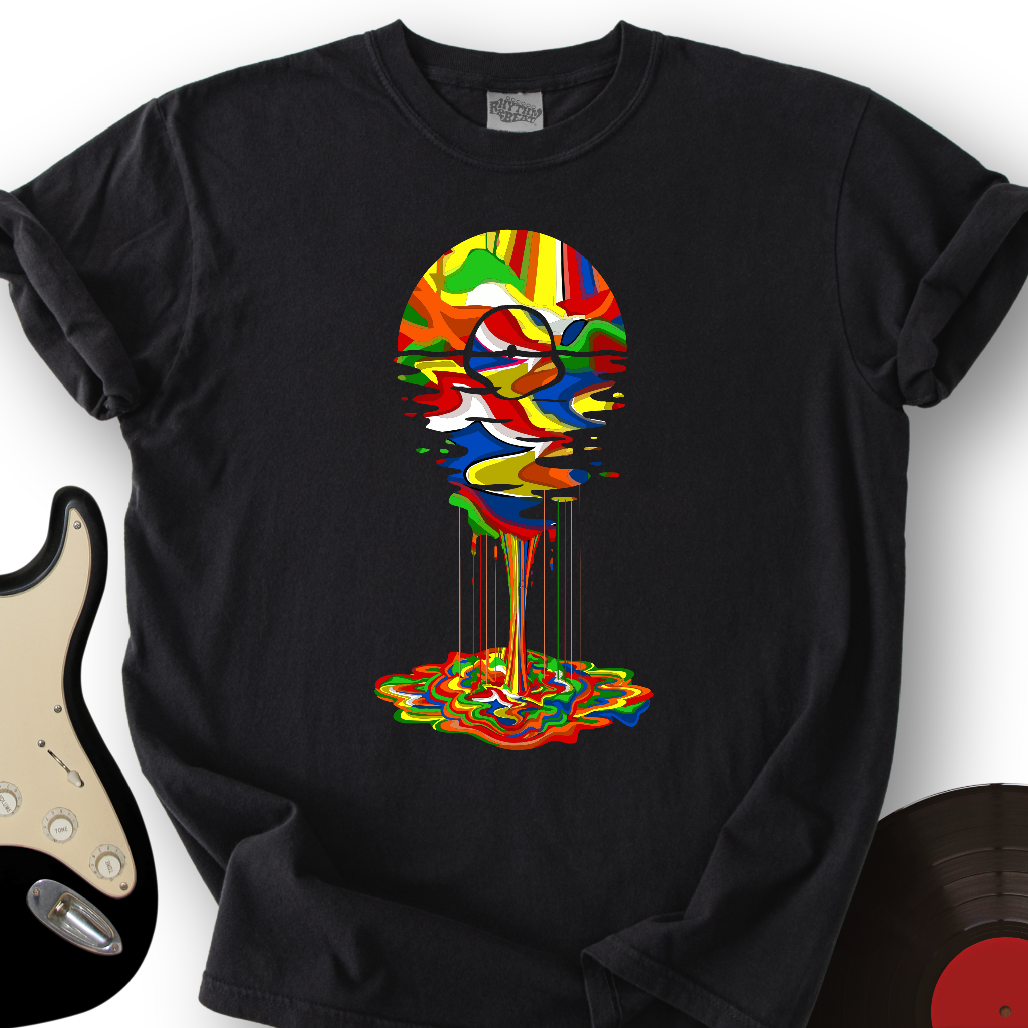 Melting Rainbow Vinyl T-Shirt