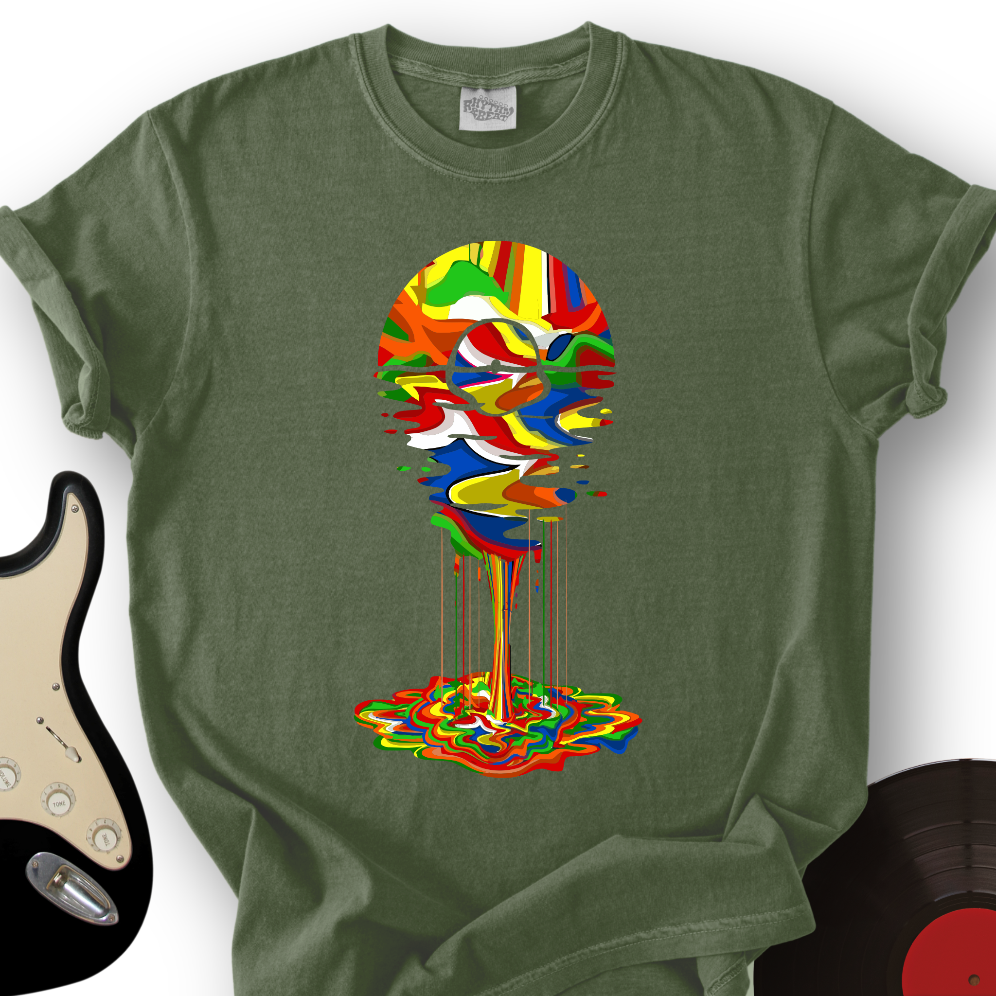 Melting Rainbow Vinyl T-Shirt