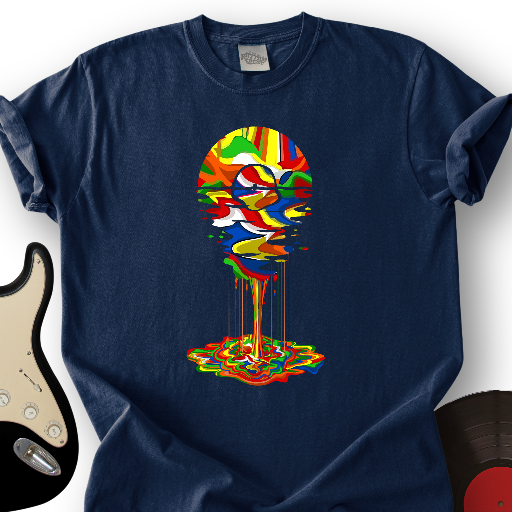 Melting Rainbow Vinyl T-Shirt