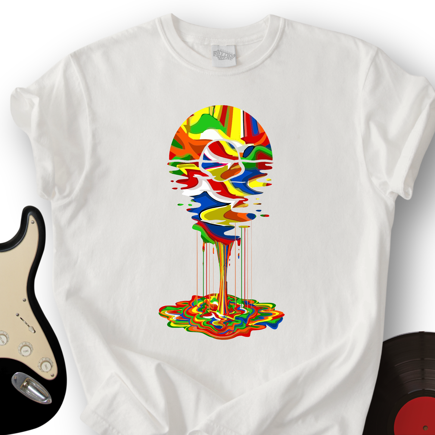 Melting Rainbow Vinyl T-Shirt