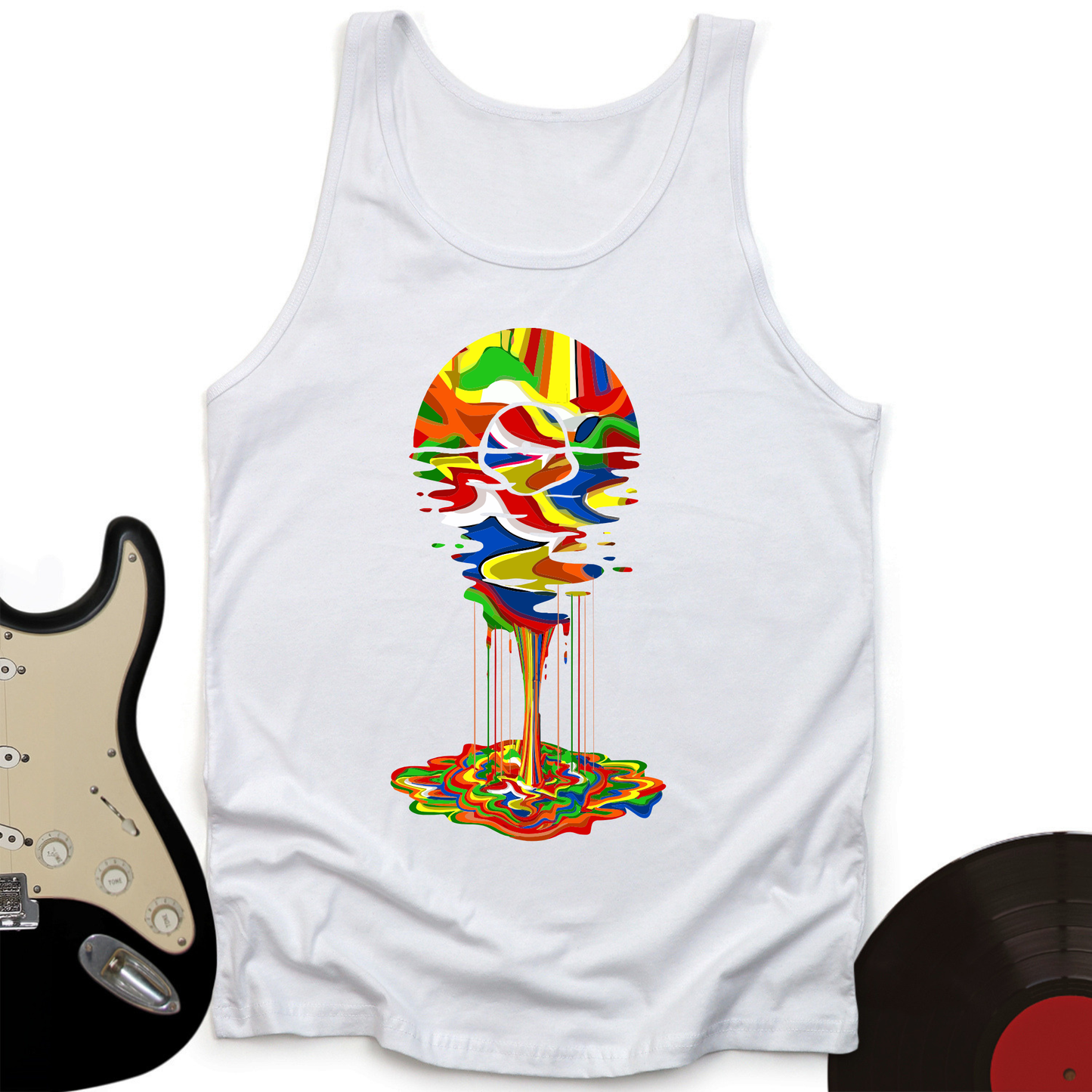 Melting Rainbow Vinyl Tank Top