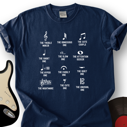 Musical Notes Symbol T-Shirt