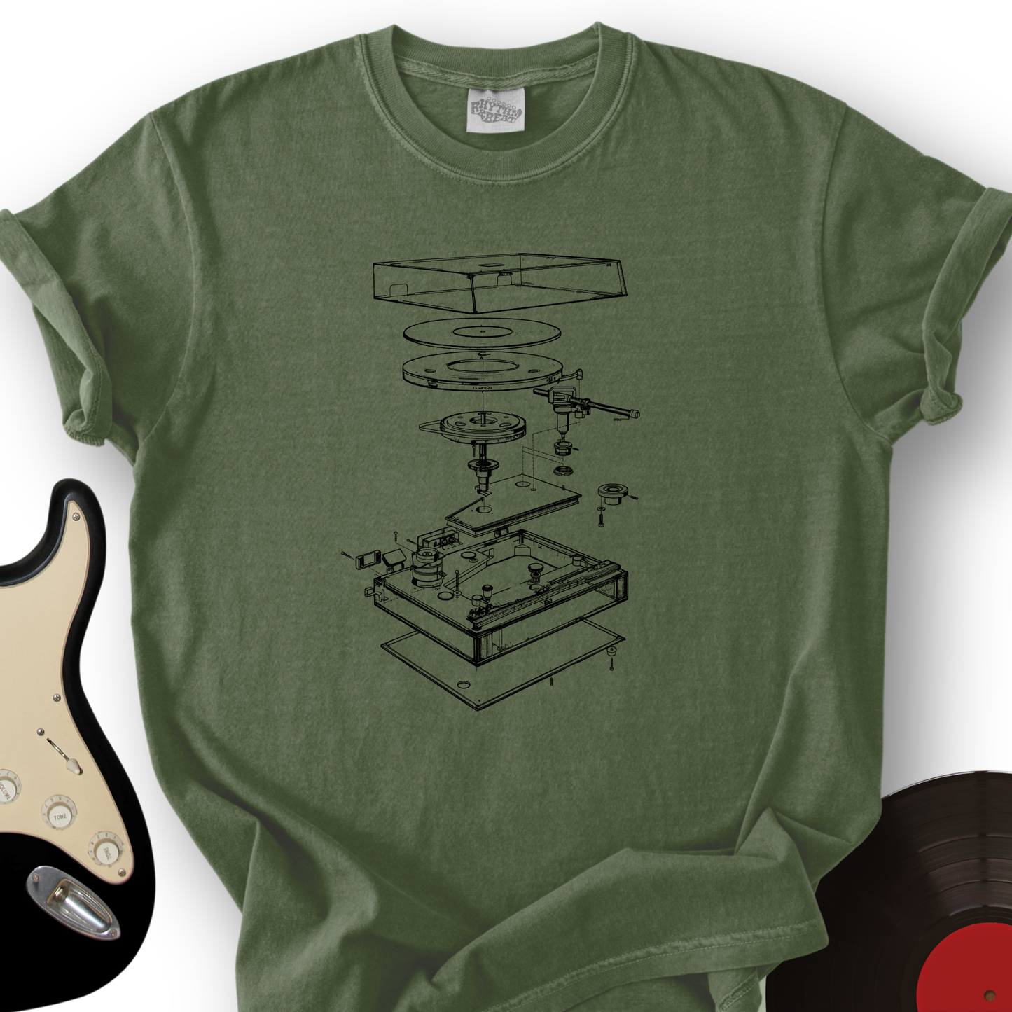 Record Player Anatomy T-Shirt