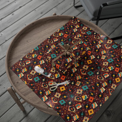 Vinyl Record Collage Wrapping Paper
